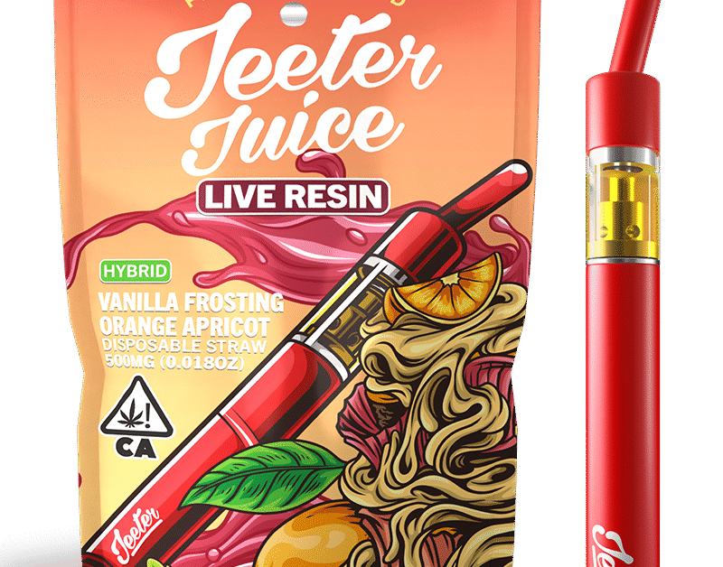 Jeeter juice resina viva glassa alla vaniglia arancia albicocca